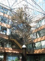 Courtyard sculpture at Victoria Public Library, British Columbia