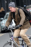 Steve Huison bicycling