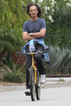 Kenny G bicycling