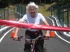 Ellie Kinnaird bicycling