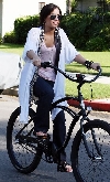 Demi Lovato bicycling
