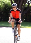 Tobey Maquire bicycling
