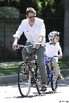Eric McCormack bicycling