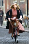 Gwyneth Paltrow bicycling