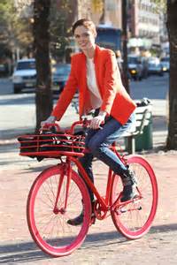 Coco Rocha bicycle