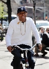 Russell Simmons bicycling
