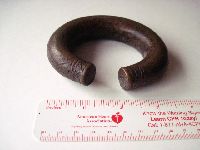 West African bronze manilla currency bracelet