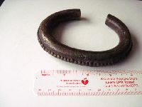 West African bronze manilla currency bracelet