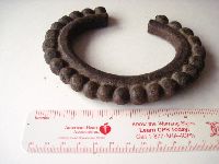 West African bronze manilla currency bracelet