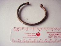 West African metal twisted wire bracelet.