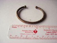 West African metal twisted wire bracelet.
