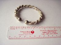 West African silver, twisted sire bracelet
