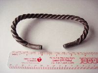 Senufo twisted wire anklet currency