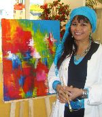 Raoudha Bribech, artist, painter, peintre