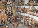 Woven baskets at Katima Mulilo craft shop, Namibia