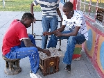 Play checkers, Get Lucky Store, Linyanti Namibia