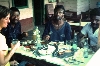 meal with local bicyclists, in Buea