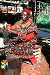 Jakiri market: palm oil seller