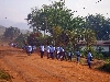Ndop: High school students going to school in the morning