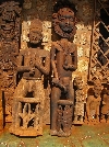 Babungo: statue in Fon's palace