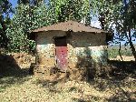Star of David on outside wall of Woleka synagogue, Ethiopia