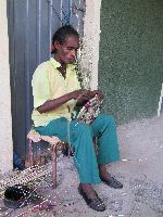 Weaving basket, Plowshares Women's Craft Training Center, Woleka, Ethiopia