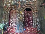 interior, Debre Berhan Selassie church. Gondar Ethiopia.