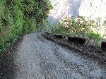 Switchbacks on Italian rock road, between Debark and Zarima, Ethiopia