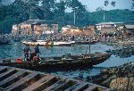 Ghana, Dixcove, fishing boat