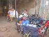 bicyclists waiting in Koulikoro