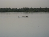 fisherman at sunrise on the Niger River, Mali