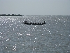 Passenger canoe arrives in Segou, Mali