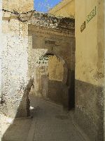 Narrow street in the medina, Fez, Morocco