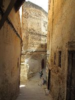 Narrow street in the medina, Fez, Morocco