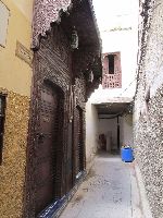 Narrow street in the medina, Fez, Morocco