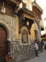 Door and awning detail, Fez, Morocco