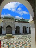 Courtyard, Qaraouiyine mosque, Fez, Morocco