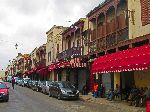Buildings with balconies, Mellah (Jewish enclave), Fez, Morocco