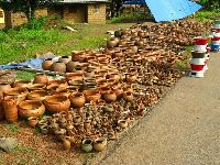Sierra Leone, ceramic pots for sale