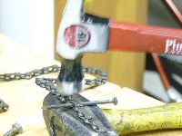 Simulation of bicycle chain repair technique