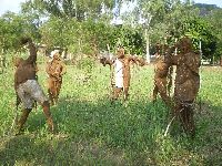 Dassa-Zouma, Benin, modern sculpture exhibit