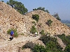Bicycling on the road to Hammam Mellegue, El Kef