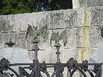 Bats symbolize betrayal, Firefighter's memorial, Colon Cemetery, Havana
