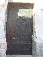 Door relief, Familia Falla Bonet, Colon Cemetery, Havana, Cuba