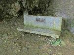 Ches chess playing bench, Cueva de los Portales, Cuba