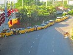 Taxi line, Jose Marti International Airport, Havana, Cuba
