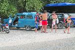 Tourists near Playa Giron, Cuba
