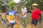 Bicyclists on a training ride, Yaguaramas, Cienfuego, Cuba