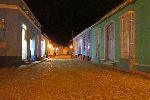Nighttime, street scene, Trinidad, Cuba