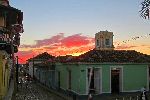 Sunset, street scene, Trinidad, Cuba